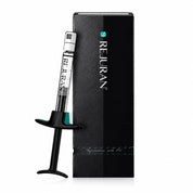 REJURAN® Healer 多核苷酸修复针注射器与黑色包装盒，My Timeless 伦敦